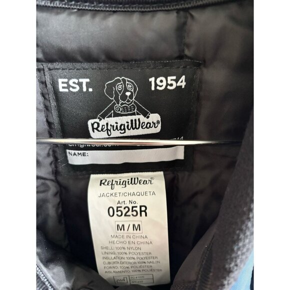 RefrigiWear Mens Cooler Wear Fiberfill Insulated Workwear Jacket Blue Size M/L - Picture 10 of 10